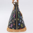LOUIS VUITTON Monogram Multicolor Alma Hand Bag Black M92646 LV Auth BA15314V-4