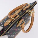 LOUIS VUITTON Monogram Multicolor Alma Hand Bag Black M92646 LV Auth BA15314V-7