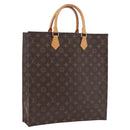 LOUIS VUITTON Monogram Sac Plat Hand Bag M51140 LV Auth BA15315V-1