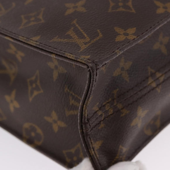 LOUIS VUITTON Monogram Sac Plat Hand Bag M51140 LV Auth BA15315V