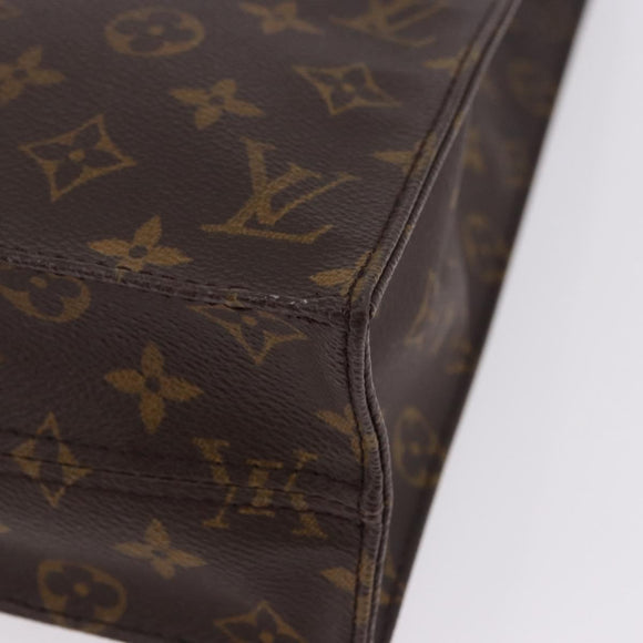 LOUIS VUITTON Monogram Sac Plat Hand Bag M51140 LV Auth BA15315V
