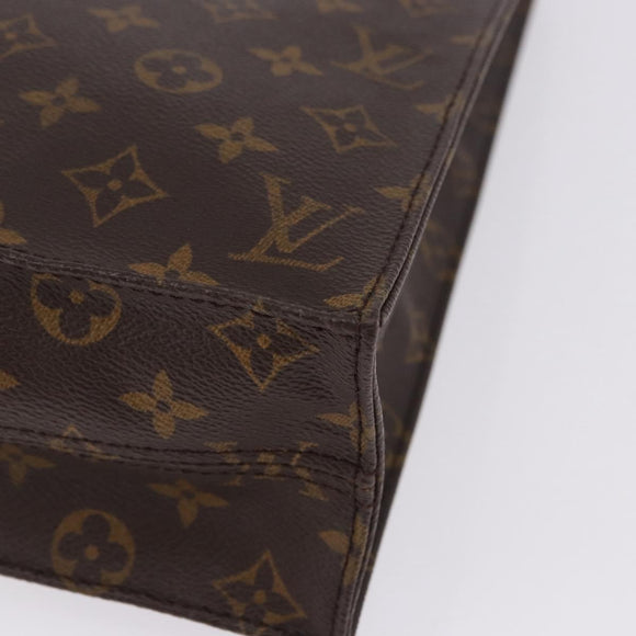 LOUIS VUITTON Monogram Sac Plat Hand Bag M51140 LV Auth BA15315V