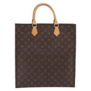 LOUIS VUITTON Monogram Sac Plat Hand Bag M51140 LV Auth BA15315V-2