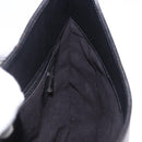 Salvatore Ferragamo Gancini Hand Bag Leather Black Silver Auth BA15316A-18