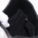 Salvatore Ferragamo Gancini Hand Bag Leather Black Silver Auth BA15316A-19