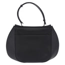 Salvatore Ferragamo Gancini Hand Bag Leather Black Silver Auth BA15316A-3
