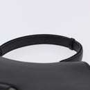 Salvatore Ferragamo Gancini Hand Bag Leather Black Silver Auth BA15316A-8