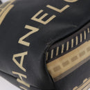 CHANEL Central Station Tote Bag PVC Leather Black Silver CC Auth BA15317-11