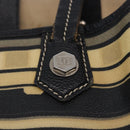 CHANEL Central Station Tote Bag PVC Leather Black Silver CC Auth BA15317-15
