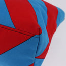 Miu Miu Chain Tote Bag Canvas Red Blue Auth BA15319V-10