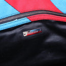 Miu Miu Chain Tote Bag Canvas Red Blue Auth BA15319V-19