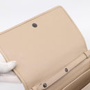 BOTTEGA VENETA INTRECCIATO Shoulder Bag Leather Beige Auth BA15321V-14