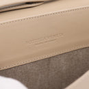 BOTTEGA VENETA INTRECCIATO Shoulder Bag Leather Beige Auth BA15321V-15