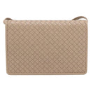 BOTTEGA VENETA INTRECCIATO Shoulder Bag Leather Beige Auth BA15321V-2