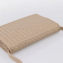BOTTEGA VENETA INTRECCIATO Shoulder Bag Leather Beige Auth BA15321V-6