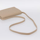 BOTTEGA VENETA INTRECCIATO Shoulder Bag Leather Beige Auth BA15321V-7