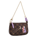 LOUIS VUITTON Damier Ebene Mini Pochette Accessoires Pouch N63003 Auth BA15324M-1
