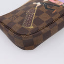 LOUIS VUITTON Damier Ebene Mini Pochette Accessoires Pouch N63003 Auth BA15324M-14
