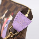 LOUIS VUITTON Damier Ebene Mini Pochette Accessoires Pouch N63003 Auth BA15324M-17