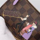 LOUIS VUITTON Damier Ebene Mini Pochette Accessoires Pouch N63003 Auth BA15324M-18