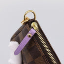 LOUIS VUITTON Damier Ebene Mini Pochette Accessoires Pouch N63003 Auth BA15324M-19