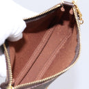 LOUIS VUITTON Damier Ebene Mini Pochette Accessoires Pouch N63003 Auth BA15324M-10