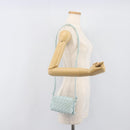 BOTTEGA VENETA INTRECCIATO Candy Loop Camera Bag Leather Blue Auth BA15327V-20
