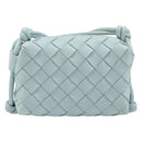 BOTTEGA VENETA INTRECCIATO Candy Loop Camera Bag Leather Blue Auth BA15327V-13