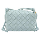 BOTTEGA VENETA INTRECCIATO Candy Loop Camera Bag Leather Blue Auth BA15327V-2