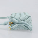 BOTTEGA VENETA INTRECCIATO Candy Loop Camera Bag Leather Blue Auth BA15327V-4