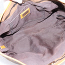 FENDI Hand Bag Canvas Brown Gold Tone 8BH117 Auth BA15328-16