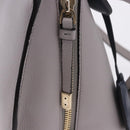 Salvatore Ferragamo Jet Set Hand Bag Leather 2way Gray Gold Tone Auth BA15329A-19