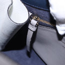 Salvatore Ferragamo Jet Set Hand Bag Leather 2way Gray Gold Tone Auth BA15329A-26
