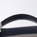 Salvatore Ferragamo Jet Set Hand Bag Leather 2way Gray Gold Tone Auth BA15329A-14