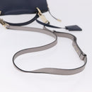 Salvatore Ferragamo Jet Set Hand Bag Leather 2way Gray Gold Tone Auth BA15329A-8