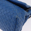 BOTTEGA VENETA INTRECCIATO Shoulder Bag Leather Blue Auth BA15333V-14