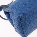 BOTTEGA VENETA INTRECCIATO Shoulder Bag Leather Blue Auth BA15333V-15
