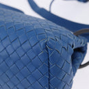 BOTTEGA VENETA INTRECCIATO Shoulder Bag Leather Blue Auth BA15333V-16