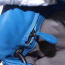 BOTTEGA VENETA INTRECCIATO Shoulder Bag Leather Blue Auth BA15333V-19