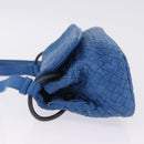 BOTTEGA VENETA INTRECCIATO Shoulder Bag Leather Blue Auth BA15333V-4