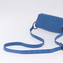 BOTTEGA VENETA INTRECCIATO Shoulder Bag Leather Blue Auth BA15333V-7