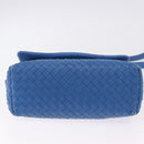 BOTTEGA VENETA INTRECCIATO Shoulder Bag Leather Blue Auth BA15333V-5