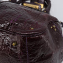 Chloe Paddington Hand Bag Patent 2way Purple Gold Tone Auth BA15334A-12