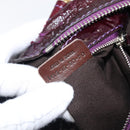 Chloe Paddington Hand Bag Patent 2way Purple Gold Tone Auth BA15334A-25