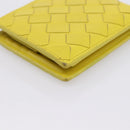 BOTTEGA VENETA INTRECCIATO Bifold Wallet Leather Yellow Auth BA15335-16