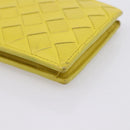 BOTTEGA VENETA INTRECCIATO Bifold Wallet Leather Yellow Auth BA15335-7