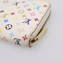 LOUIS VUITTON Monogram Multicolor Zippy Wallet White M60241 LV Auth BA15336-15