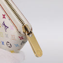 LOUIS VUITTON Monogram Multicolor Zippy Wallet White M60241 LV Auth BA15336-8