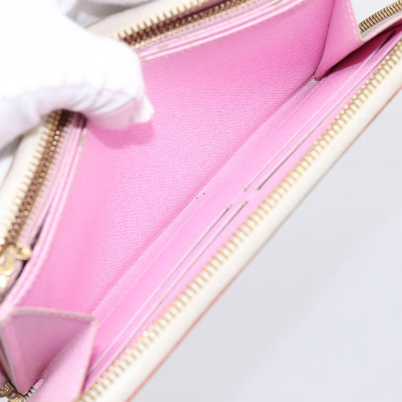 LOUIS VUITTON Monogram Multicolor Zippy Wallet White M60241 LV Auth BA15336