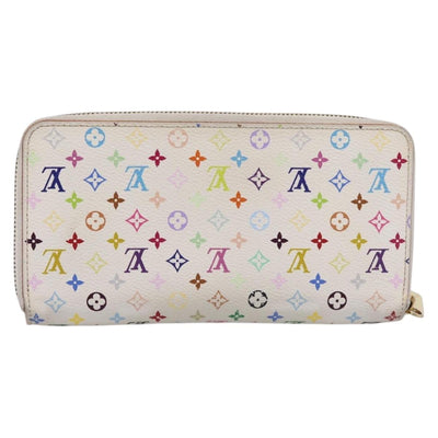 LOUIS VUITTON Monogram Multicolor Zippy Wallet White M60241 LV Auth BA15336 - 0